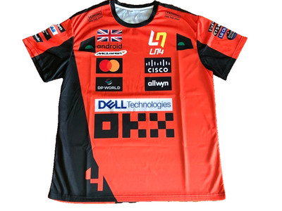 Lando Norris McLaren F1 Racing International Orange Large Jersey. 22.5''x 28.5''