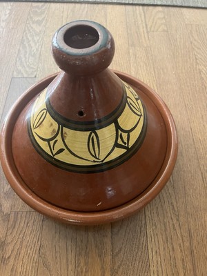Morrocan Tagine 12'' Ceramic Large Hand-painted Cooking Pot