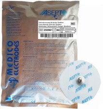 Asept 250961 EKG-Elektroden  Schaumstoff 50x48mm rund - versiegelte Neuware