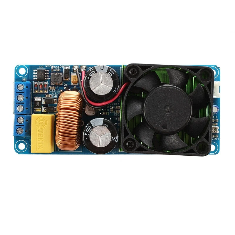 IRS2092S 500W Mono Channel Digital Amplifier Class D HIFI Amp Board With Fan - Image 4 of 4