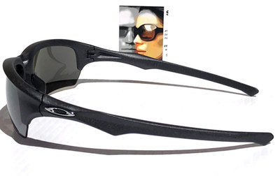 NEW Oakley FLAK BETA Steel PRIZM POLARIZED Black Lens Sunglass