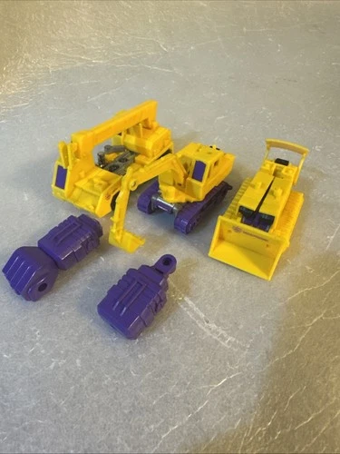 Lot Vintage Transformers G2 Constructicons Hook Bonecrusher Scavenger Accessory