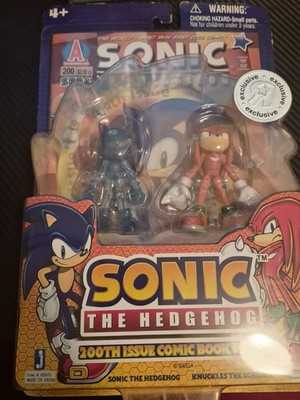 TRU Exclusive Jazwares 3.5 Figures Sonic and Knuckles 200th Issue *RARE*