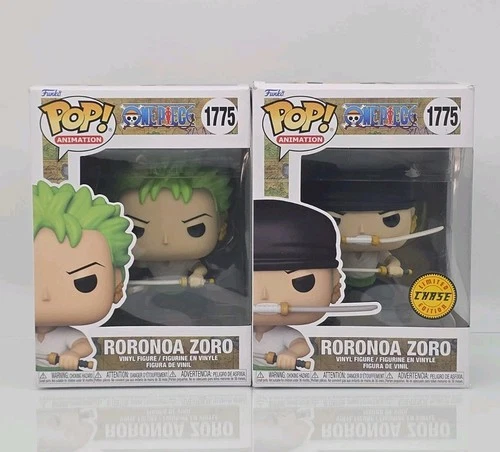 Funko Pop! Animation One Piece #1775 Roronoa Zoro Chase /Non Chase Set/Lot of 2