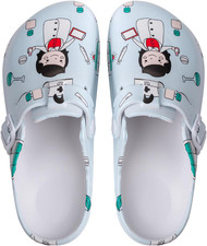 Women S Garden Clogs EVA Slip on Comfort Shoes Cute Printed Waterproof Mules f