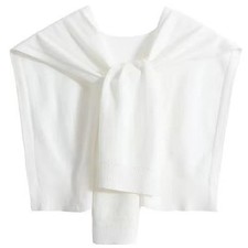 Sweater Shawl Wraps for Women Sweater Knitted Knotted Shawls Travel White