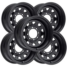 Set Of 5 Vision 84 D Window 17x8 5x5 -12mm Gloss Black Wheels Rims 17 Inch