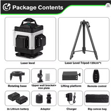 HGLINE Professional 16 Lines Laser Level With APP Remote Control Selfleveling 36