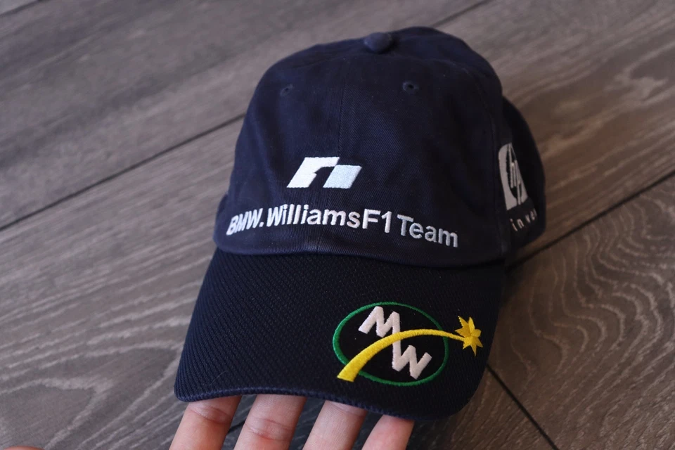 BMW WILLIAMS F1 TEAM HAT NAVY BLUE RACING HP MARK WEBBER 7 ADJUSTABLE 58 CM. - Image 2 of 4