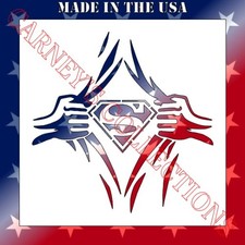 Plastic Stencil - Superman (MB464) (6, 8, 10 ...