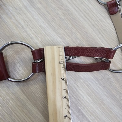 Michael Kors Waist Belt Womens Large Burgundy Chain Leather  display picture 3
