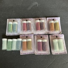 Tiny Glass Marbles Various Colors. Lot Of 9 Packages