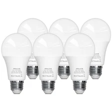 Light Bulb, A19 12W Lightbulbs, 100 Watt Equivalent, 120V 1200LM, 6500K Cool ...