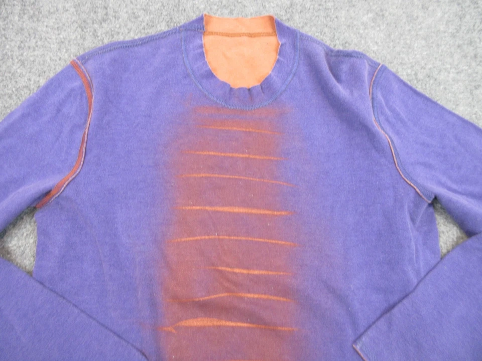 Just Cavalli 毛衣女式成人中号紫色橙色休闲户外舒适 — 第 3/4 张图片