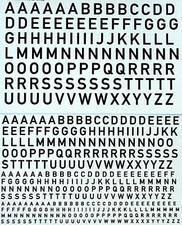 Gro&szlig;-Buchstaben schwarz Big-Letters black 1:87 Decal Abziehbilder