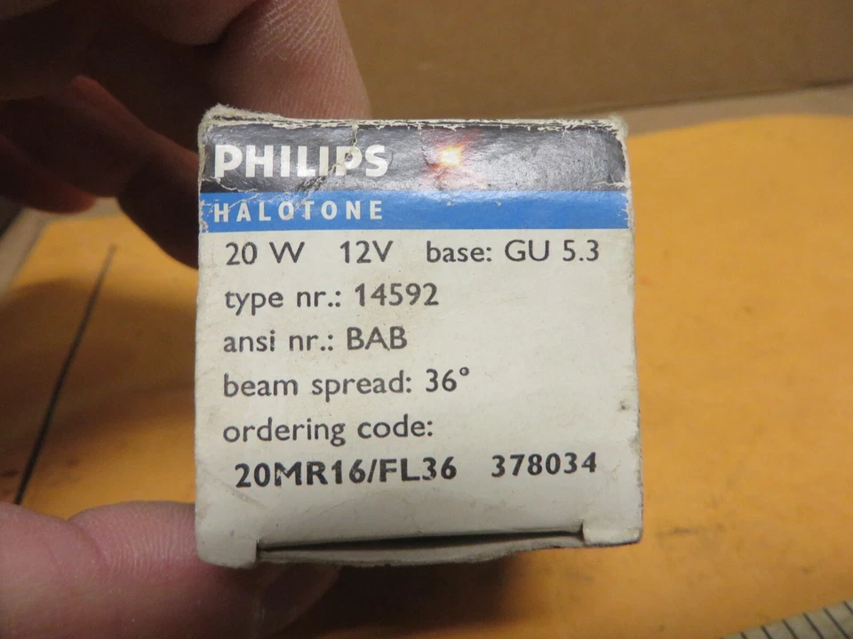PHILLIPS DISPLAY LAMP 12V 20W # MR16 # 14592 BAB FL36 # 378034 - Image 2 of 4