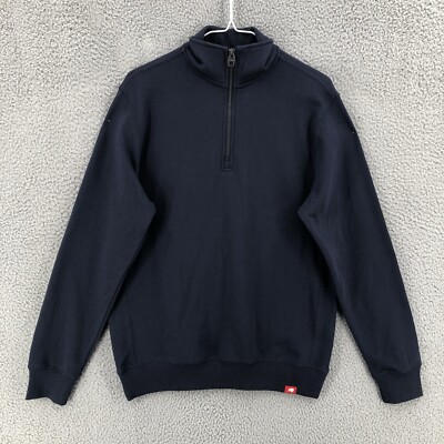 Sportiqe 1/4 Zip Pullover Sweatshirt Men's Size Small Navy Blue