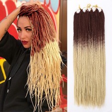 24" Senegalese Twist Braids Crochet Hair Synthetic Locs Braiding Hair Extensions