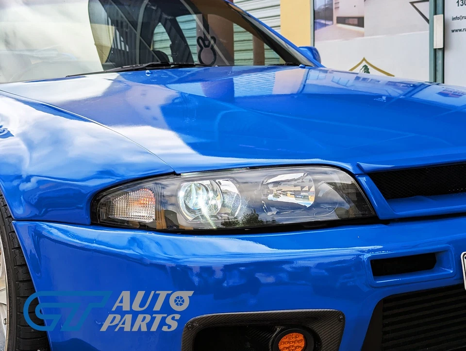 JDM Black OE Projector Headlights for Nissan Skyline R33 GTR GTS25 GTS S1 & S3 - image 3 of 4