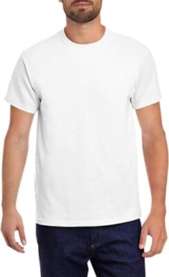 white men's t shirts 100% cotton solid color great fit any size fast shipping