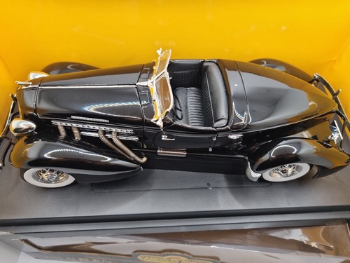 1935 Auburn ERTL American Muscle Classics 2000 Convertible Black Die Cast 1:18 - Picture 6 of 10