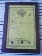 Debito Pubblico Del Regno D'italia 1916