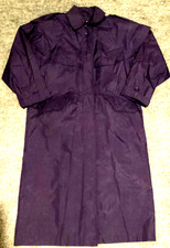 Weather Wise Micki Jacket Womens 7 8 Purple Vintage Rocker Shoulder Pad Trench