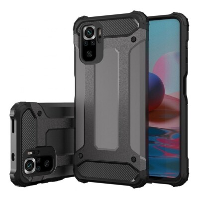 FÜR XIAOMI REDMI NOTE 10 PRO MAX - ARMOR NEO Hülle Handy Tasche Case Schwarz 