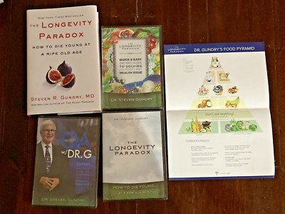The Longevity Paradox Package Steven R. Gundry: Book, 3 DVDs, etc. | eBay