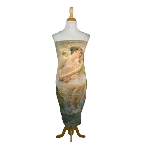 MIROH Women's Kissing Angels Tube Bodycon Dress Plus Size 1X B56