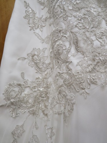 Elegant Bridal Dress Lace & Beading Davids Bridal Size 12 Reg. Disc. $699-$299 - Picture 7 of 24