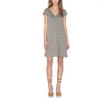 Current/Elliott Womens V-Neck Trapeze Grey Mi...