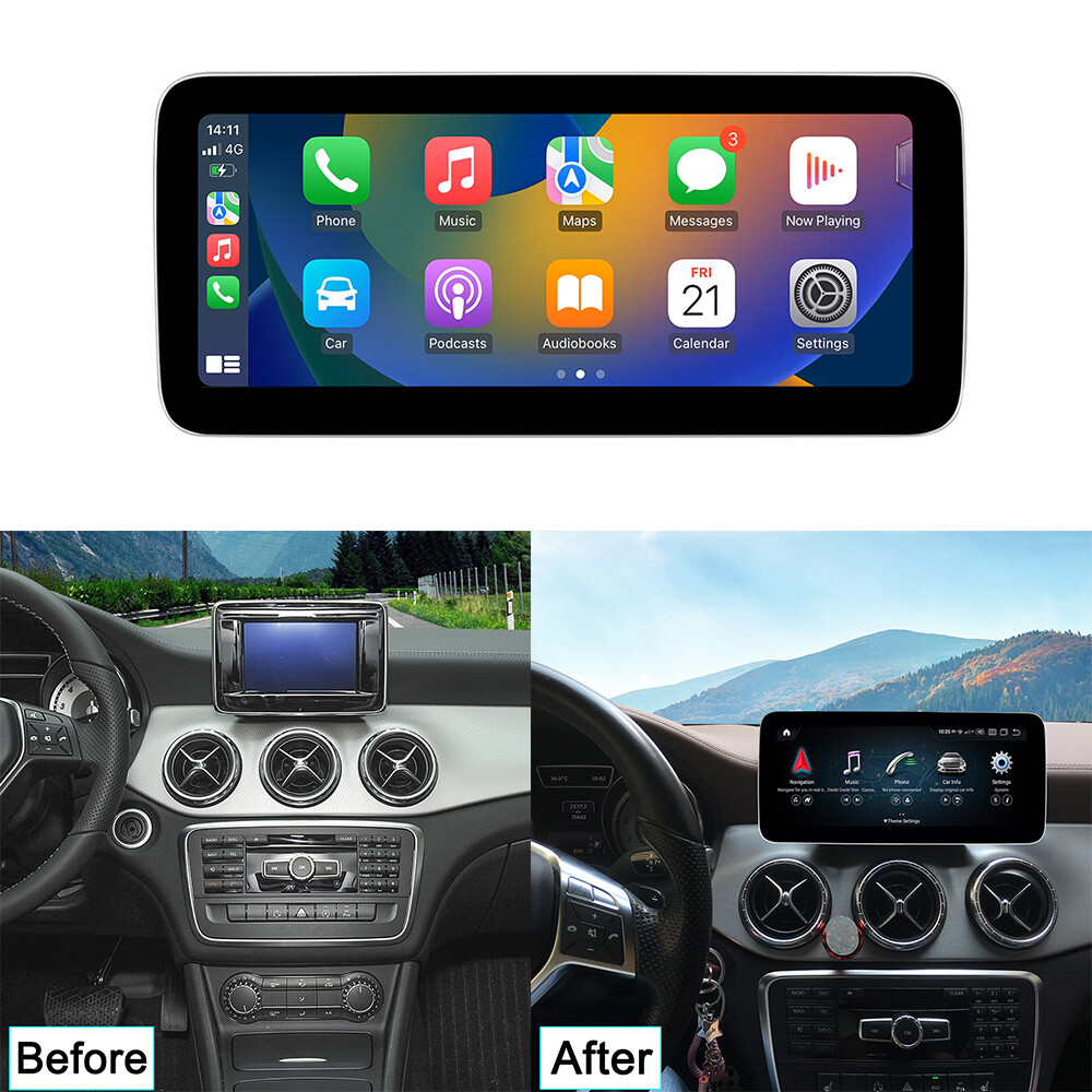 Android 13 Touch Screen for Mercedes Benz A B CLA GLA W176 X117  