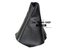 Schaltmanschette Schaltsack Fur Opel Zafira B 2005-11 Leder Naht Weiss