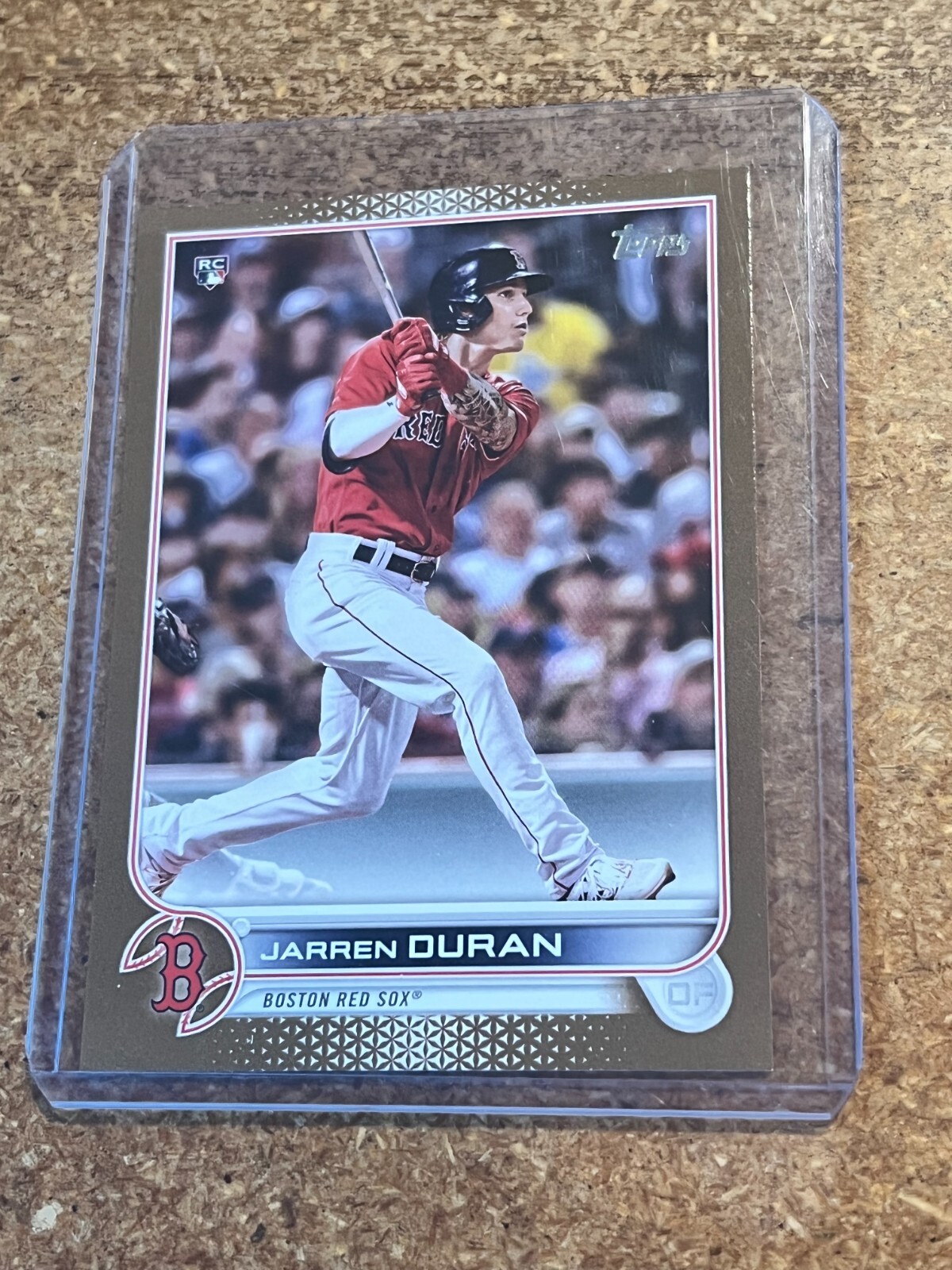 2022 Topps Baseball Gold Border # 187 Jarren Duran RC Serial Numbered 0810/2022