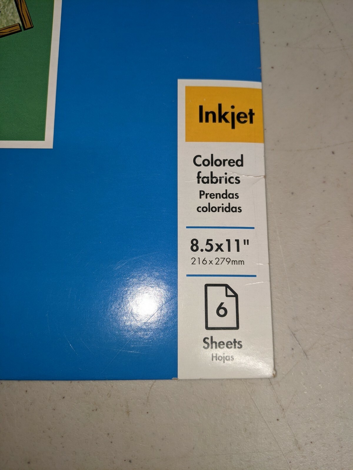 HP Ironon Transfers Colored Fabrics 8.5x11” 6 Sheets Inkjet New