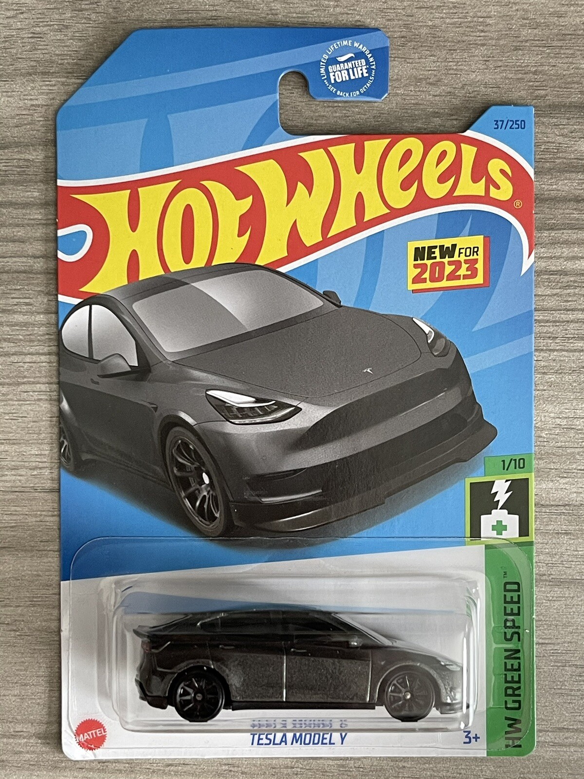 Tesla Model Y - Gray - Hot Wheels 2023 Green Speed-image