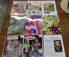 Lot of 7 Annie's Crochet  Quilting Leisure Arts Simple Pillow Making Books  