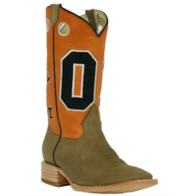 RockinLeather Men's Orange ''Just a Good Ol' Boy'' Boots 1156