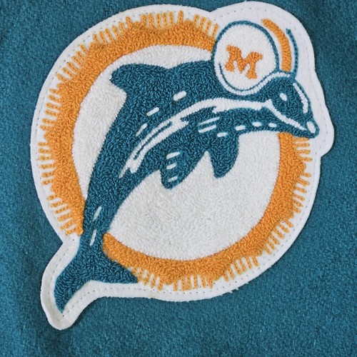 Miami Dolphins Vintage 90s DeLong Varsity Jacket - Super Bowl VII VIII Champions - Picture 3 of 9