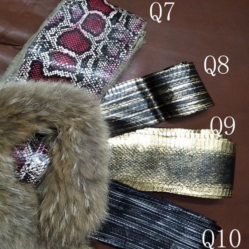 1Pc Real Leather Snake Skin Leather Hide Whole Pelts DIY Multicolor Material - Picture 3 of 15