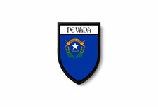 Patch Thermo-adhesive Embroidered Border Flag Printed States USA Nevada