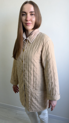 Women's Vintage HERMES Embroidery Quilted Coat Jacket RARE Women's Vintage HERMES Embroidery Quilted Coat Jacket RARE