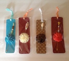 4 VINTAGE-INSPIRED BEADED 6" STICK HAT PINS, CORAL IVORY TURQ 25  ships free