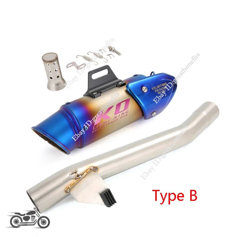 Deflector silenciador tubo de escape de enlace medio para Suzuki Bandit 600 GSF600 1250 1995-2006 Foto 4 de 4