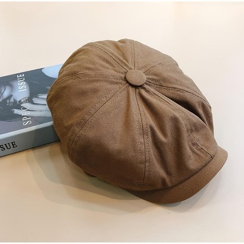 Men Beret Hats Octagonal Newsboy Flat Hat Cap Vintage Newsboy Painter Beret Hats - Picture 14 of 28