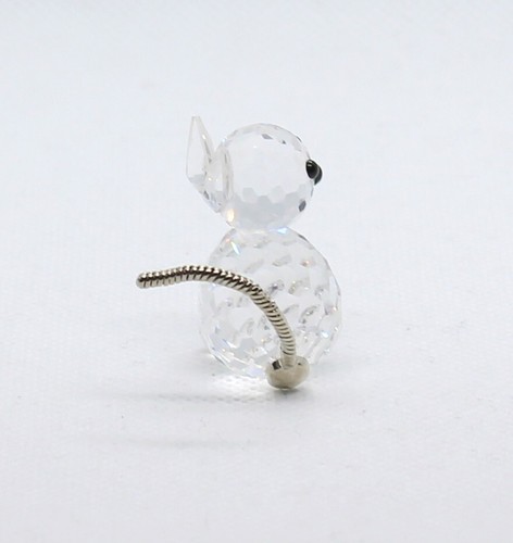Swarovski Genuino Retirado Maravilloso Cristal Gato Metal Cola Altura 3CM Caja - Imagen 3 de 8