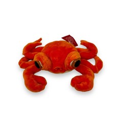 Russ Berrie Claws Clawed Orange Crab 8  Plush Stuffed Animal Big Plastic Eyes