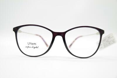 ULTEM LHD007 Schwarz Silber oval Brille Brillengestell eyeglasses Neu