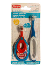 Fisher Price Brush Buddies Toddler Dental Kit 2 Pk.